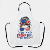 Ja, ich bin ein Trump-Mädchen, das sich darüber hi Schürze (Vorderseite)