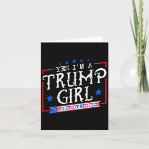 Ja, ich bin ein Trump-Mädchen, das Trumps Geschenk Karte