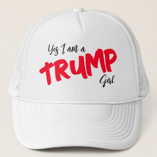 Ja, ich bin ein Trump-Mädchen Truckerkappe