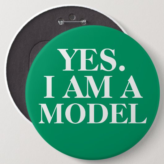 Ja. ICH BIN ein VORBILDLICHER übergroßer Knopf Button (Vorne & Hinten)