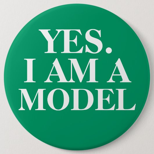 Ja. ICH BIN ein VORBILDLICHER übergroßer Knopf Button (Vorderseite)