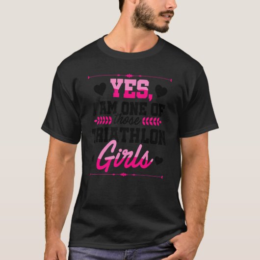 Ja, ich bin eine dieser Triathlon Girls, die schwi T-Shirt (Vorderseite)