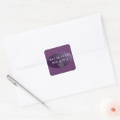 Ja, ich bin eine Hexe, mach mit! Quadratischer Aufkleber (Umschlag)