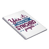 Ja, ich bin einer dieser Synchro-Leute, die schwim Notizblock (Rechte Seite)