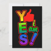 JA, ich bin eingeladen, anpassen Einladung (Vorderseite)