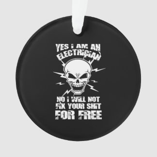 Ja, ich bin Elektriker Ornament