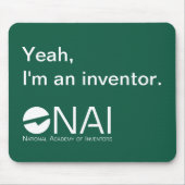 Ja, ich bin Erfinder Mousepad - grün (Vorne)