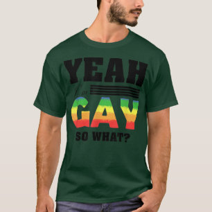 Ja, ich bin Gay LGBTQ Gay Lesbian Pride Statement T-Shirt