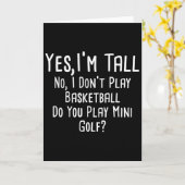 Ja, ich bin groß Nein, ich spiele nicht Sketch gro Karte (Gelbe Blume)