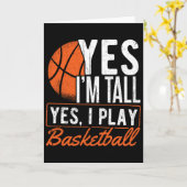 Ja, ich bin groß und ja, ich spiele Sketch - Sketc Karte (Gelbe Blume)