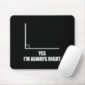 Ja, ich bin immer der richtige Mathelehrer Mathema Mousepad (Mit Mouse)