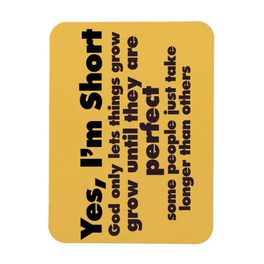 Ja, ich bin KURZ Magnet (Vertikal)