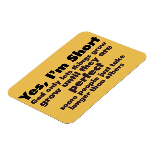 Ja, ich bin KURZ Magnet (Linke Seite)