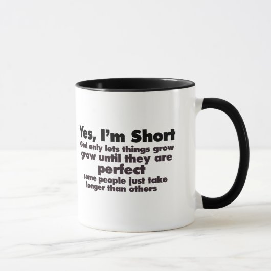 Ja, ich bin KURZ Tasse (Rechts)