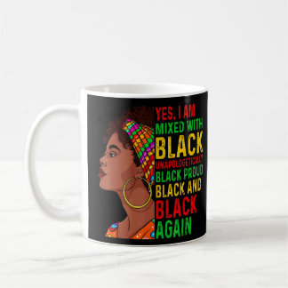 Ja, ich bin mit schwarzen schwarzen Frauen gemisch Kaffeetasse