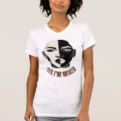 JA, ICH BIN MIXED - Biracial Identity Slim T-Shirt (Vorderseite)