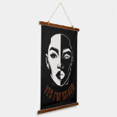 JA, ICH BIN MIXIERT - Wandteppichkunst teilen Wandteppich Mit Holzrahmen (Gewinkelt)