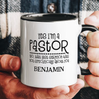 Ja, ich bin Pastor Funny Religious Individuelle Na