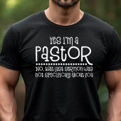 Ja, ich bin Pastor Funny Religious Sermon Tri-Blend Shirt