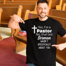 Ja, ich bin Pastor, Sermon nicht über dich lustig