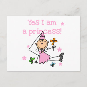 Ja, ich bin Prinzessin Postkarte