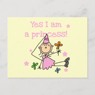 Ja, ich bin Prinzessin Postkarte