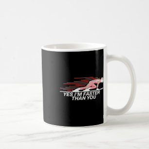 Ja, ich bin schneller als du im alpinen Skisport Kaffeetasse