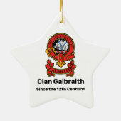 Ja! Ich bin Schotte Clan Galbraith Keramik Ornamen Ornament (Hinten)