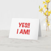 JA, ich bin schwanger Karte (Gelbe Blume)