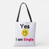 Ja, ich bin Single-Designs Tasche (Rückseite)