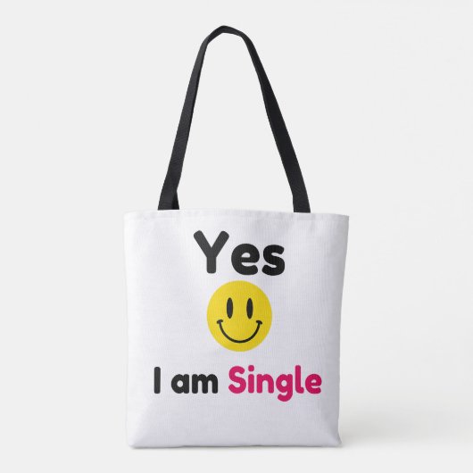 Ja, ich bin Single-Designs Tasche (Rückseite)