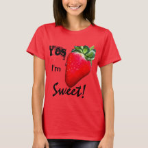 Ja, ich bin Sweet Strawberry Womens Shirt