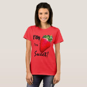 Ja, ich bin Sweet Strawberry Womens Shirt (Vorne ganz)