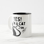 Ja, ich bin Tasse für Katzen (Vorderseite Links)