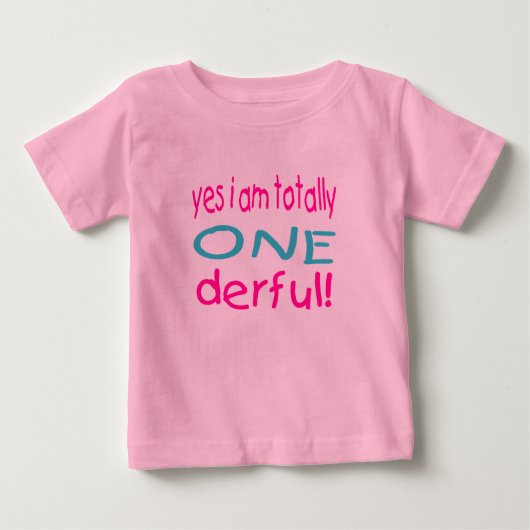 Ja, ich bin total ein derful (Mädchen) Baby T-shirt (Vorderseite)