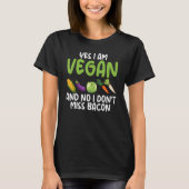 Ja, ich bin Vegetarier Nein, ich kann nicht Miss B T-Shirt (Vorderseite)