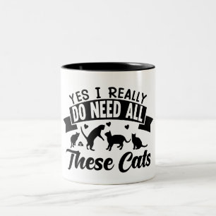 ja ich brauche all diese katzen katzen lieben de zweifarbige tasse