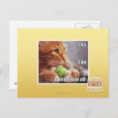 Ja, ich brauche sie alle postkarte (Vorne/Hinten)