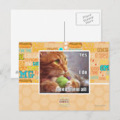 Ja, ich brauche sie alle postkarte (Vorne/Hinten)