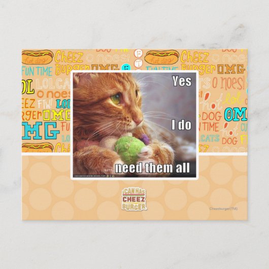 Ja, ich brauche sie alle postkarte (Vorderseite)