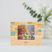Ja, ich brauche sie alle postkarte (Stehend Vorderseite)