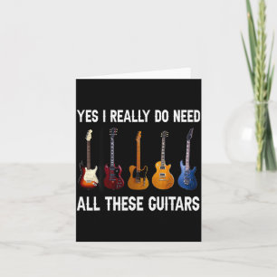 Ja, ich brauche wirklich all diese Gitarren Karte