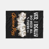 Ja, ich brauche wirklich all diese Guinea Schweine Fleecedecke (Vorderseite (Horizontal))