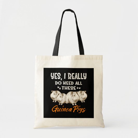 Ja, ich brauche wirklich all diese Guinea Schweine Tragetasche (Vorne)