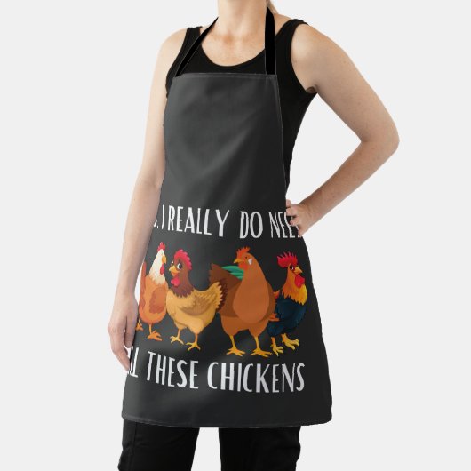 Ja, ich brauche wirklich all diese Hühner Schürze (InSitu)