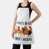 Ja, ich brauche wirklich all diese Hühner Schürze (InSitu)