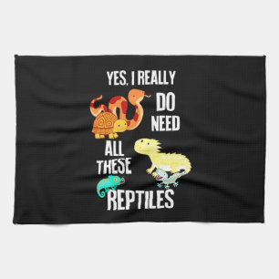 Ja, ich brauche wirklich alle Reptilien Geschirrtuch