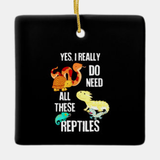 Ja, ich brauche wirklich alle Reptilien Keramikornament