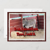 Ja, ich habe dich vermisst... Postkarte (Vorne/Hinten)