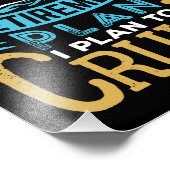 Ja, ich habe einen Plan für eine Kreuzfahrt Fotodruck (Ecke)